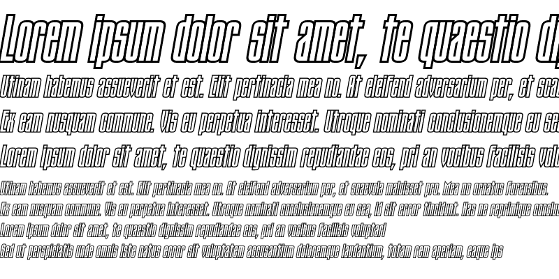 Sample of TauernCTT Italic