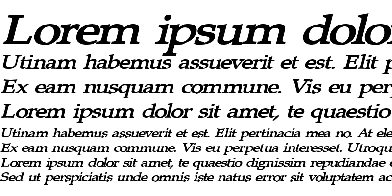 Sample of Tavern-Extended Bold Italic