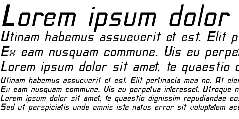 Sample of TavisSSK Italic