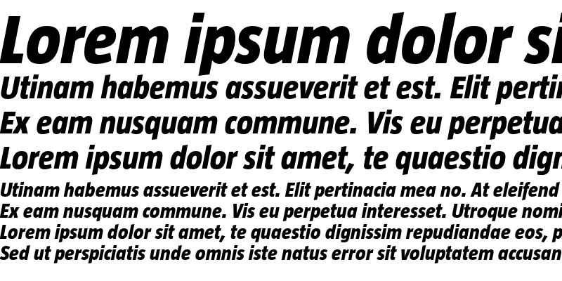 Sample of Taz ExtraBold Italic