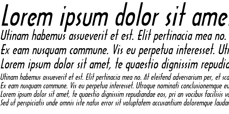 Sample of Tech Italic