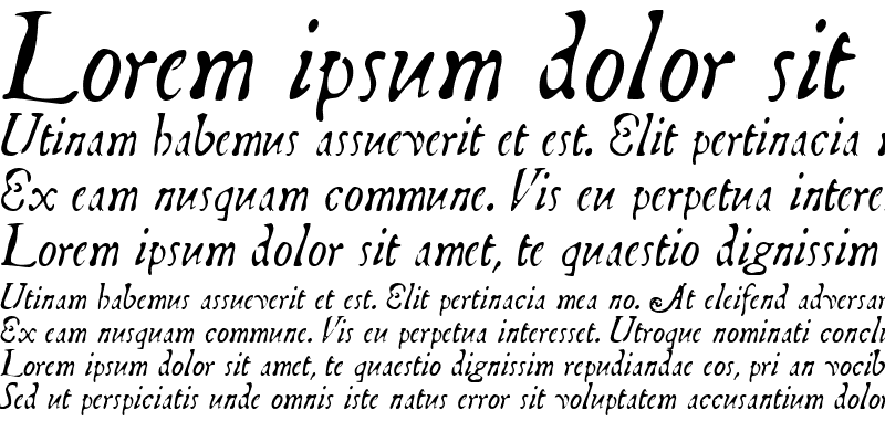 Sample of Telegdi ItalicAlts