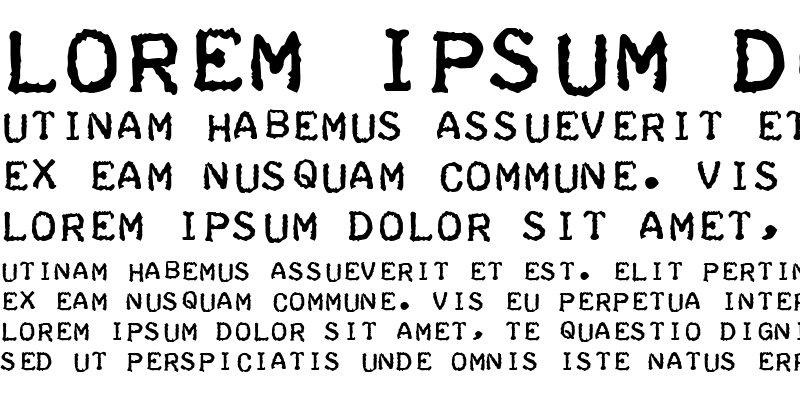 Sample of Teleprinter Bold Italic