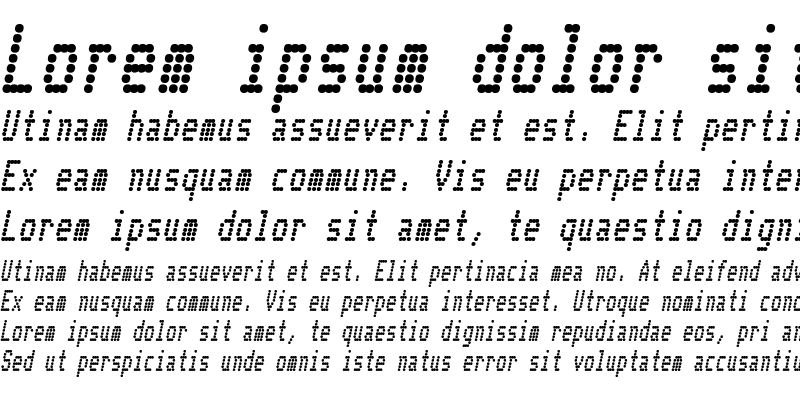 Sample of Telidon Cd Bold Italic