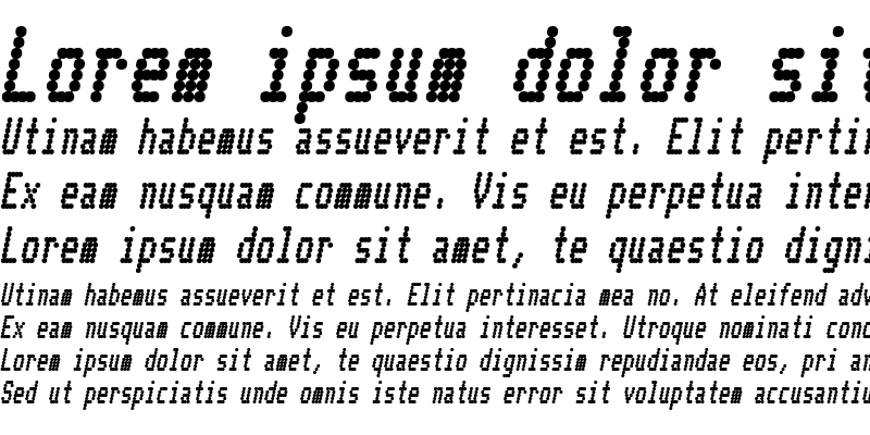 Sample of Telidon CdHv Italic