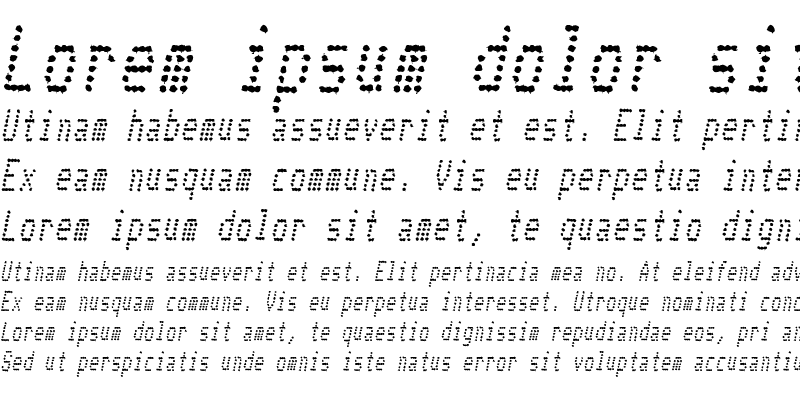 Sample of Telidon Ink Cd Italic
