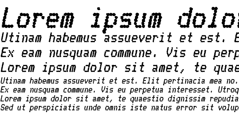 Sample of Telidon Ink Hv Italic