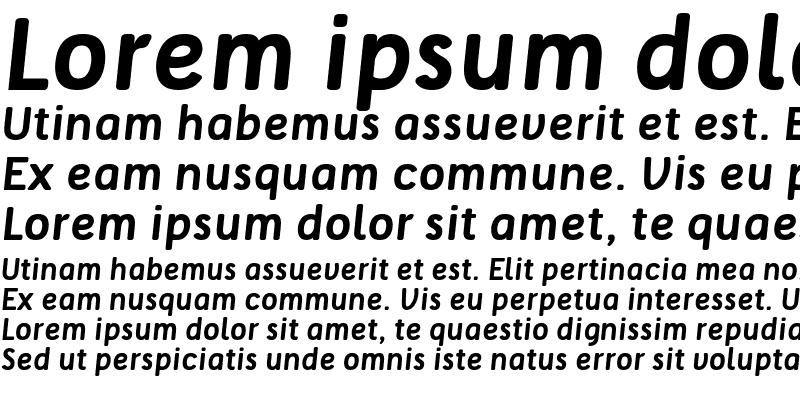 Sample of Tellural Bold Italic