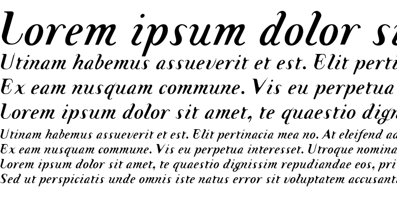 Sample of TemaCantante Bold Italic