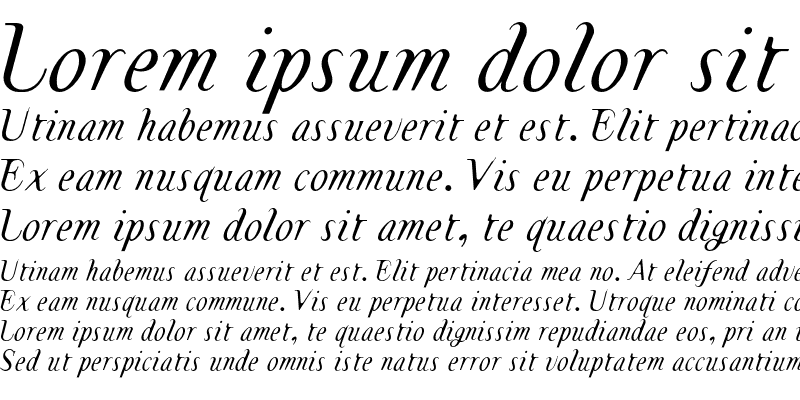 Sample of TemaCantante Italic