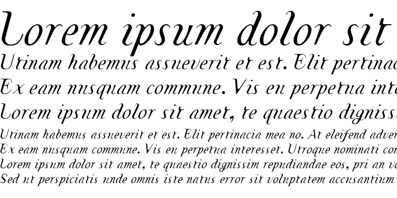 Sample of TemaCantante Medium Italic