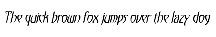 Preview of TemplarCondensed Italic