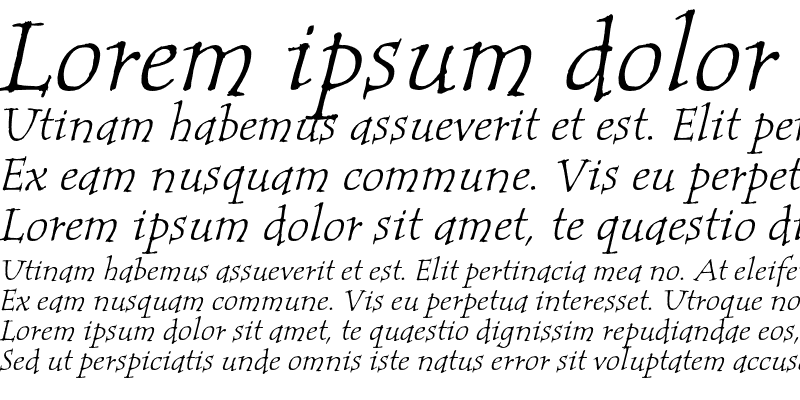 Sample of Tempus ITC Std Italic