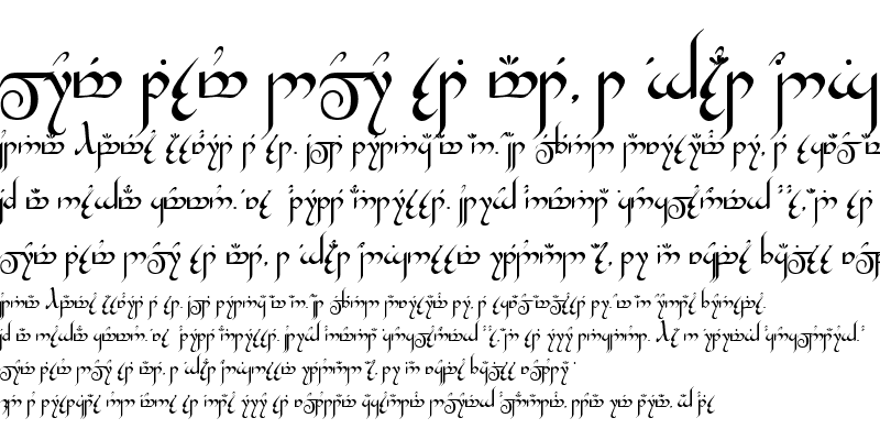 Sample of TengwarGandalf