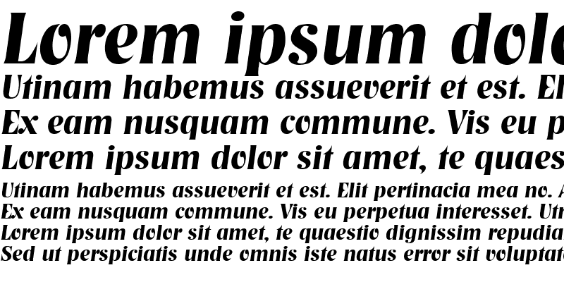 Sample of Tennessee SF Bold Italic