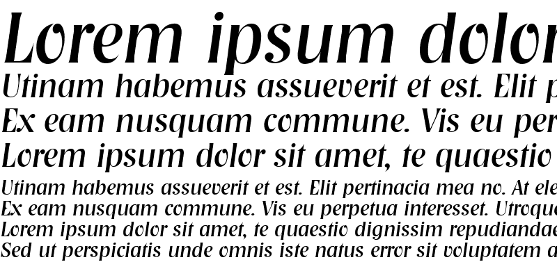 Sample of Tennessee SF Italic