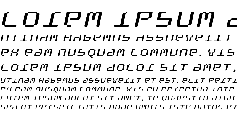 Sample of Terminal Italic