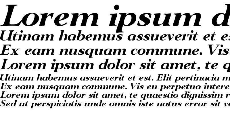 Sample of TeronoDisplaySSK Italic