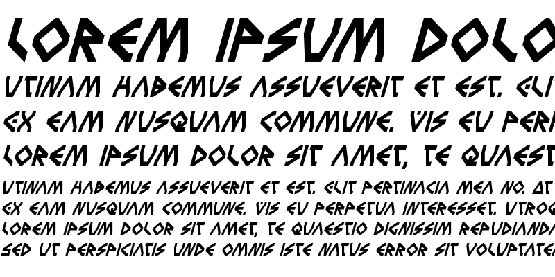 Sample of Terra Firma Condensed Italic