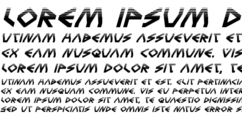 Sample of Terra Firma Halftone Italic
