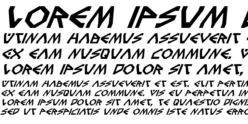 Sample of Terra Firma Italic