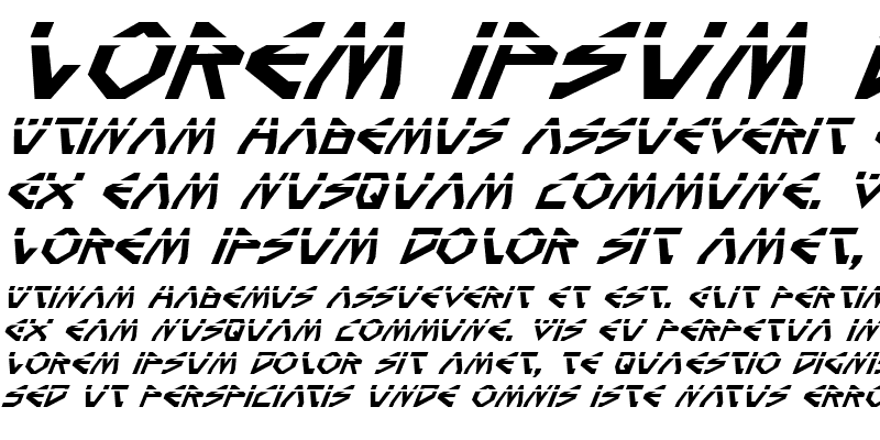 Sample of Terra Firma Laser Italic