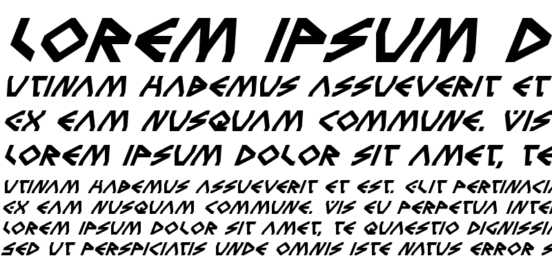 Sample of Terra Firma Super-Italic