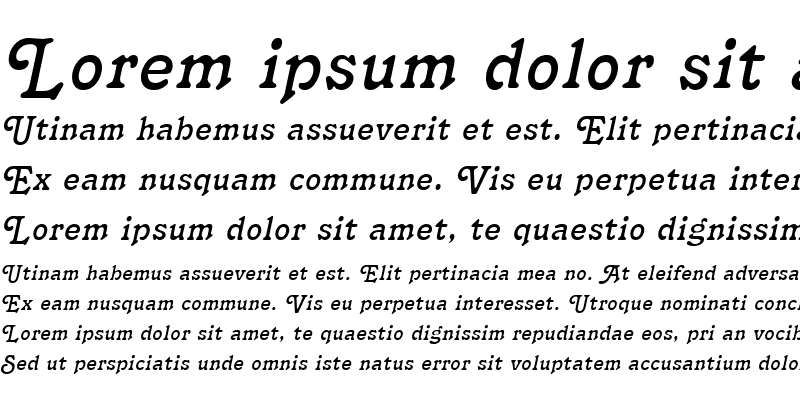 Sample of Terra Narrow Italic