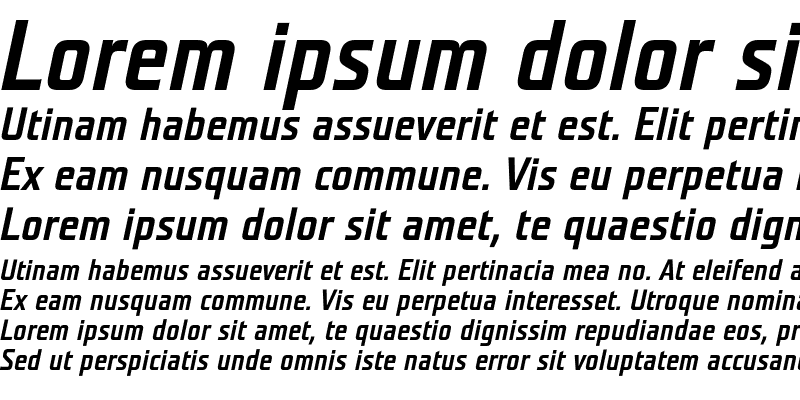 Sample of Teuton Mager Bold Italic