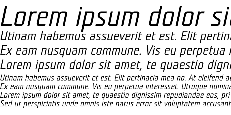 Sample of Teuton Mager Italic