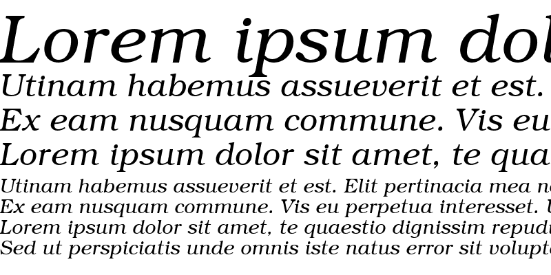 Sample of Textbook Italic