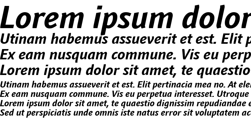 Sample of Textra LT Book Bold Italic