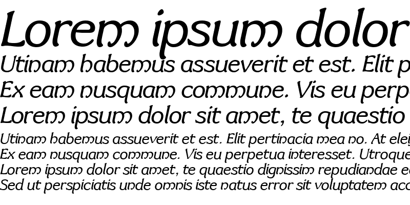 Sample of TFBrynMawr Book Italic