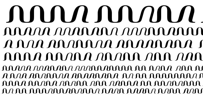 Sample of TFSquiggleSerif