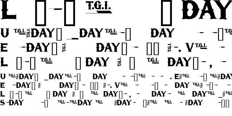 Sample of TGIFriday