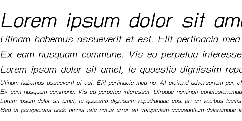 Sample of TH Baijam Italic