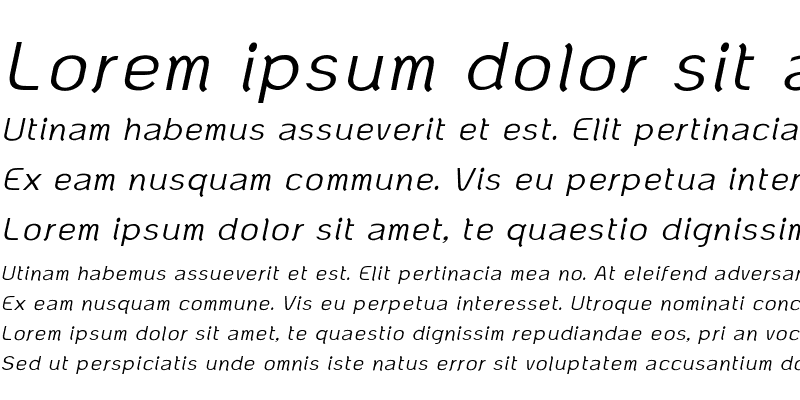 Sample of TH KoHo Bold Italic