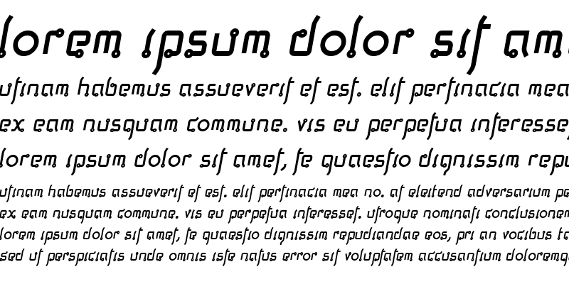 Sample of Thaiga Italic