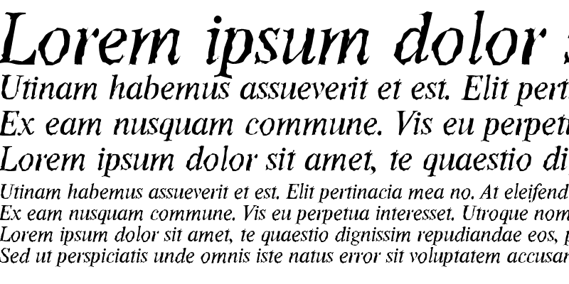 Sample of ThamesRandom Italic