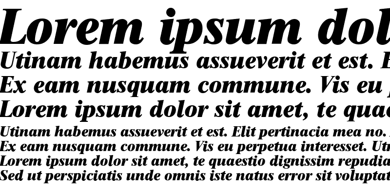 Sample of ThamesSerial HeavyItalic