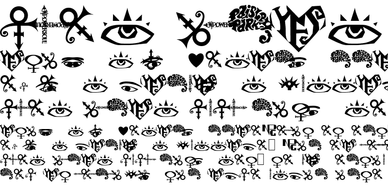 Sample of The Artist Symbols Normal
