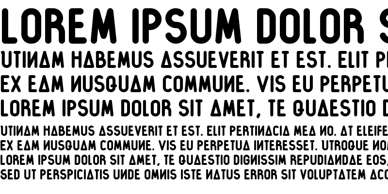 Sample of The First Font DEMO Regular