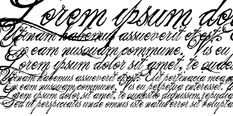 Sample of the King & Queen font