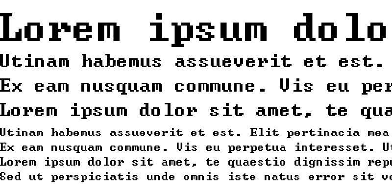 Sample of The One True Font (System 8x12) Regular