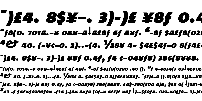 Sample of The Sans Black- Italic