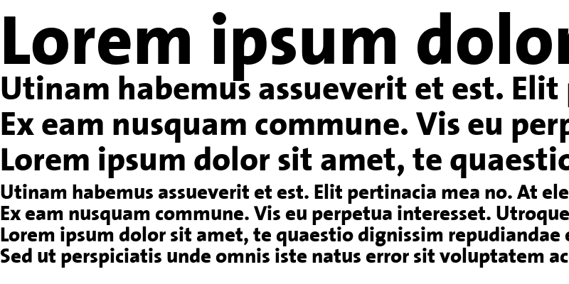 Sample of The Sans Extra Bold- ExtraBold Plain