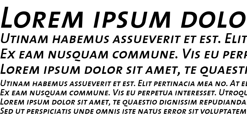 Sample of The Sans Semi Bold- SemiBold Italic