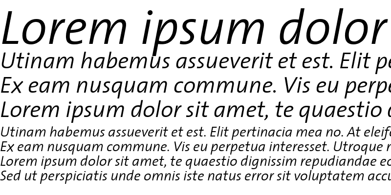Sample of The Sans Semi Light- Italic