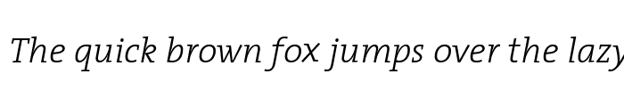 Preview of The Serif Light- Italic