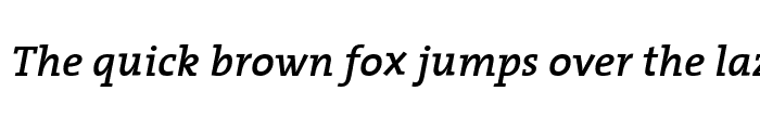 Preview of The Serif Semi Bold- Italic